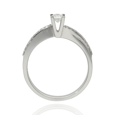 Fehér arany gyűrű 54-es méret (B28710_4I)